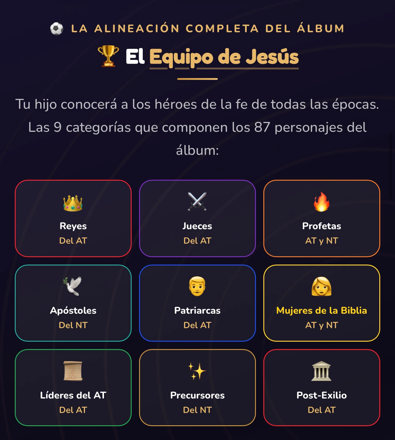 ÁLBUM DE LA BÍBLIA + 4 REGALOS